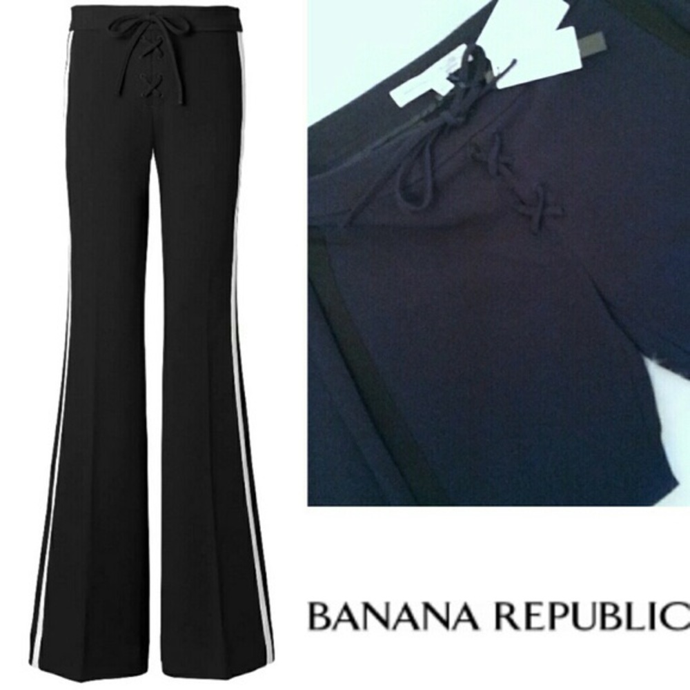 BR Olivia Palermo Lace Up Flare Pants